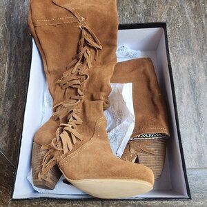Suede Fringe boots